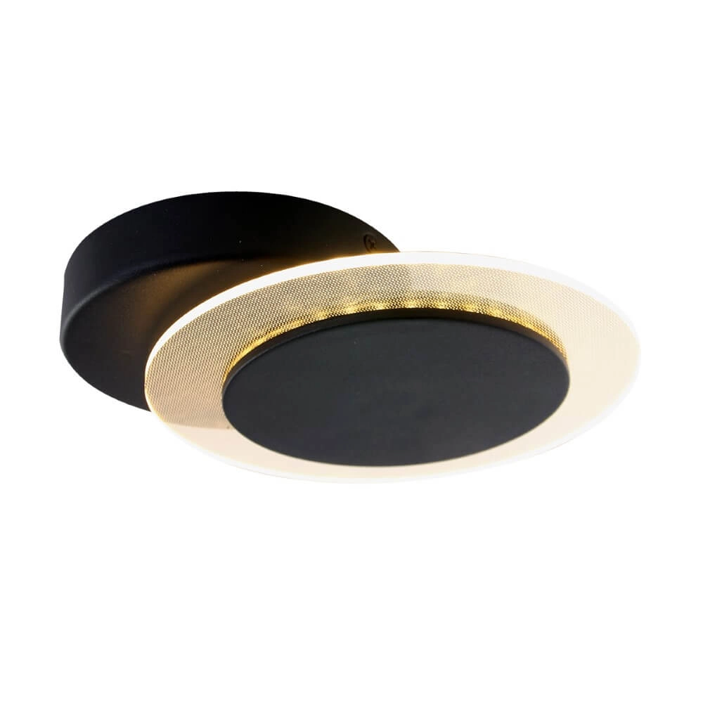 Verstellbare Deckenleuchte Lido 17cm schwarz Steinhauer 8712746131970