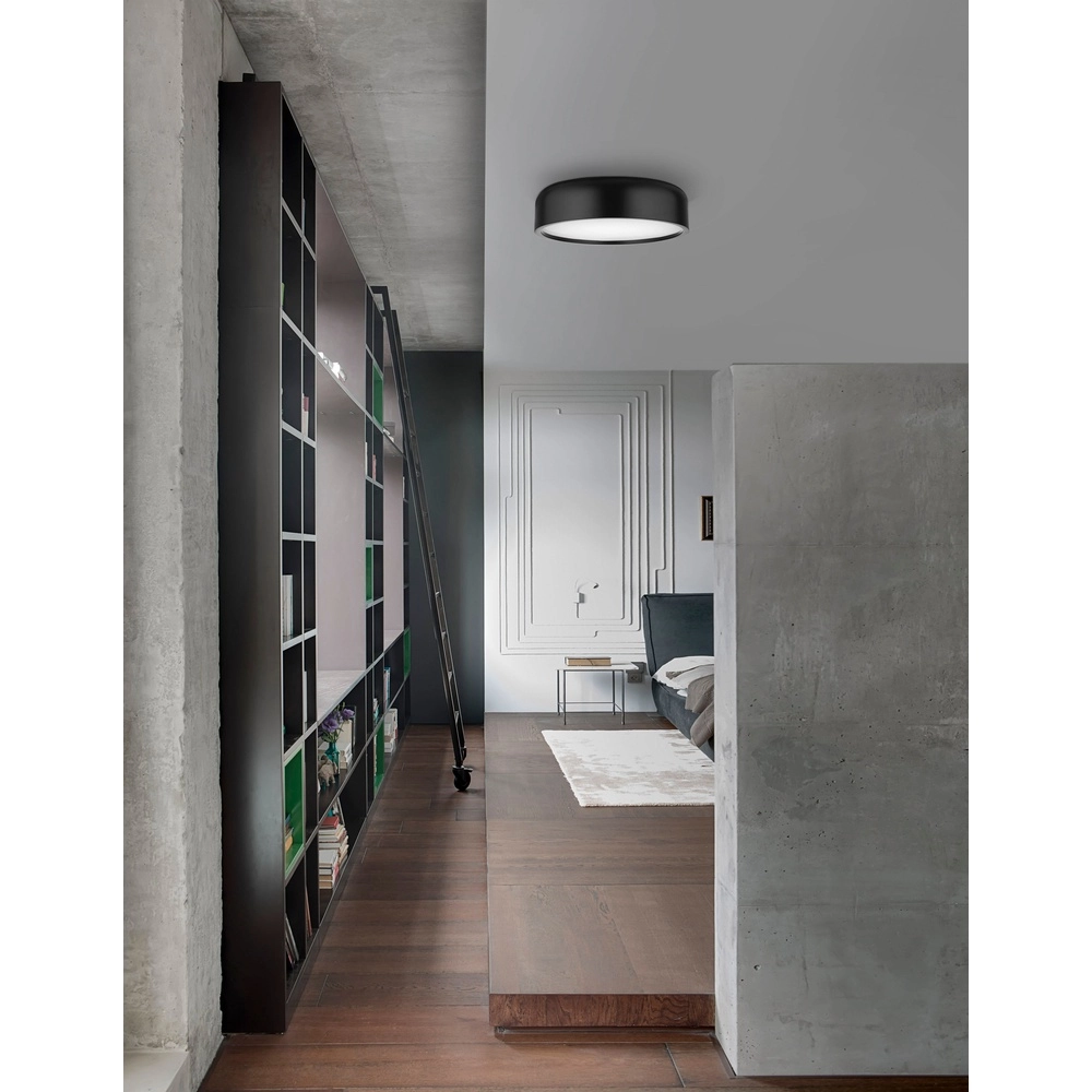 Design-Deckenleuchte Perleto schwarz Ø 48cm