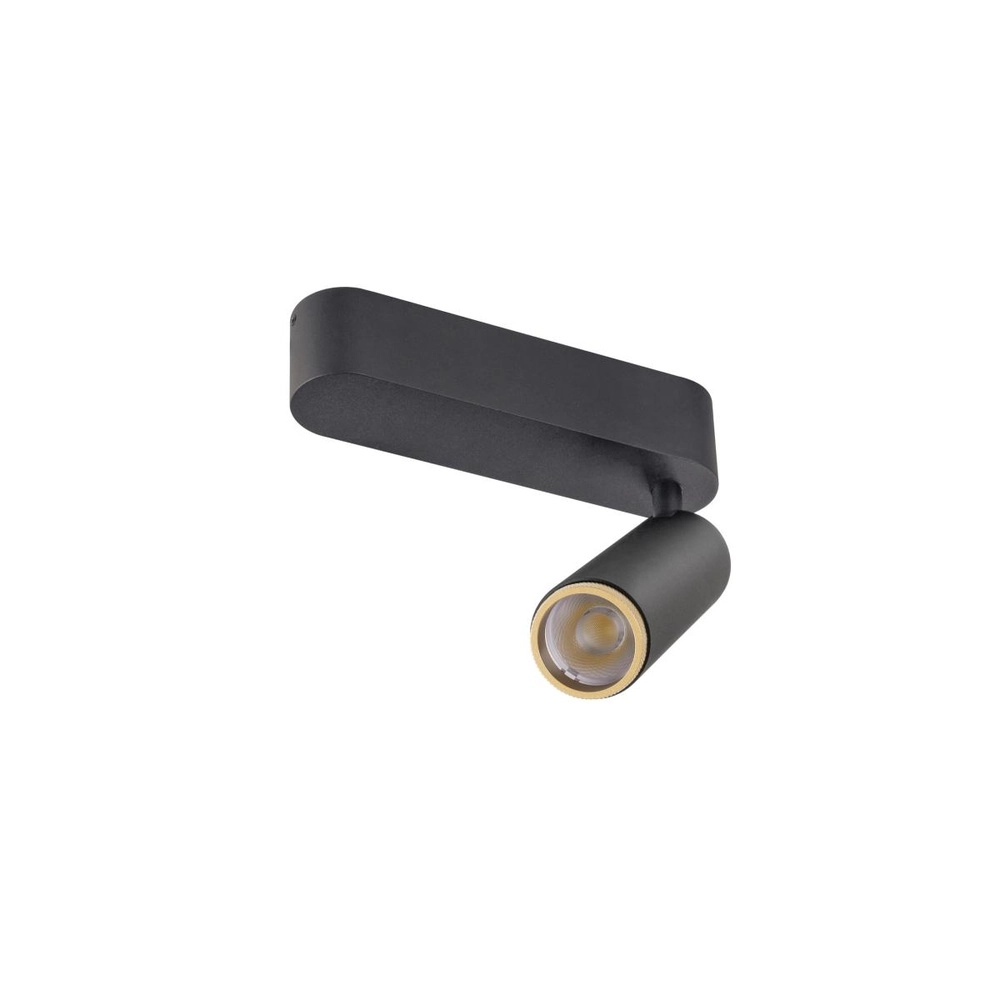 Aufputz-Spot Grip! M schwarz mit gold 3000K SLV 4024163304658