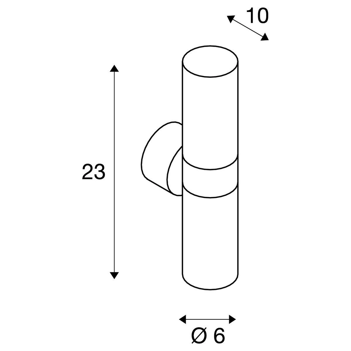 Astina Out ESL Wandlampe auf und ab SLV 4024163130042