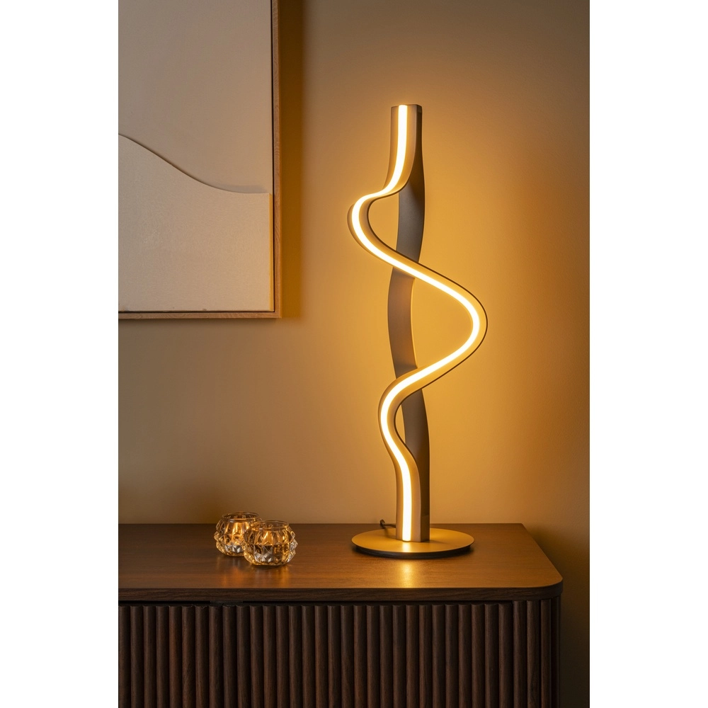 Tischlampe Lambada Champagner-Locke Premium by Lucide 5411212520920