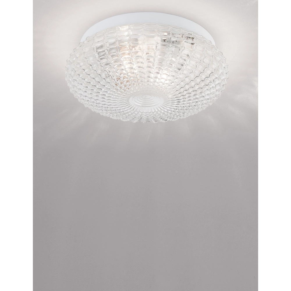 Deckenlampe Clam Klarglas