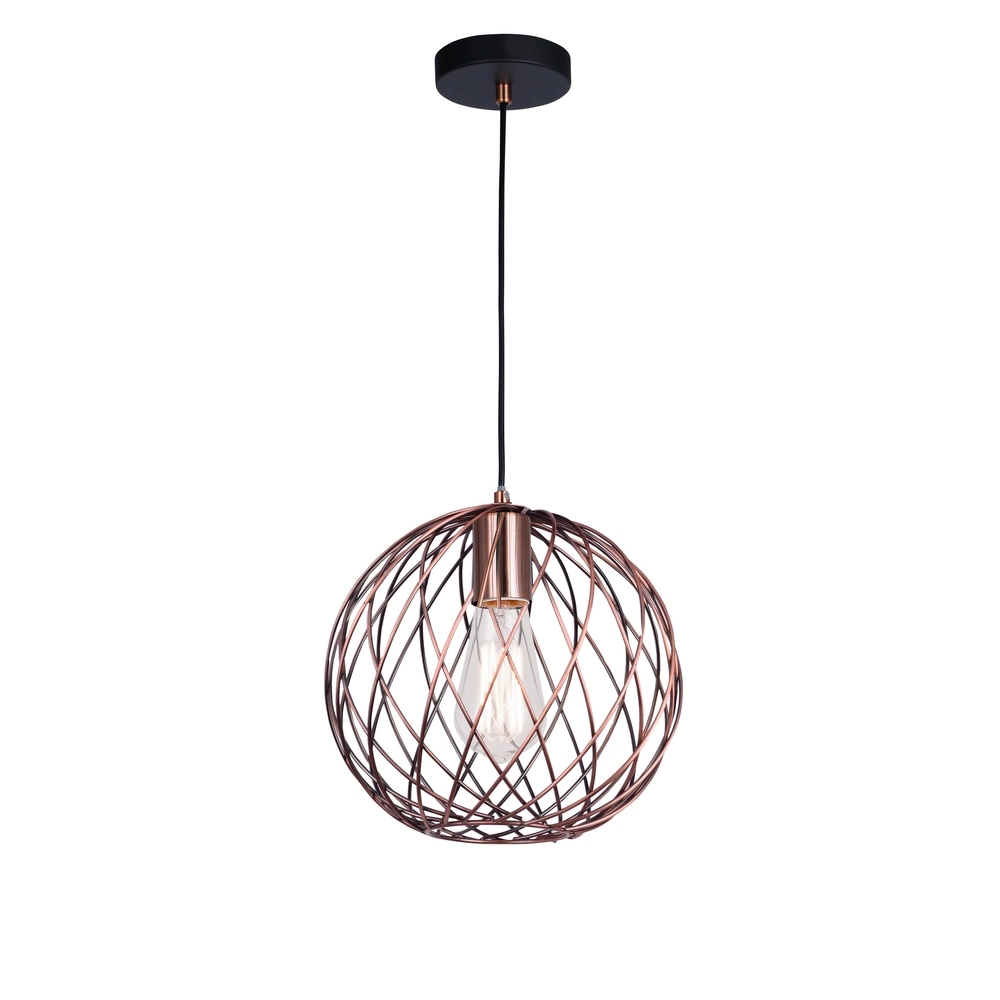 Pendelleuchte Eriberto Ø 25cm rostbraun Lyora 5212017407627