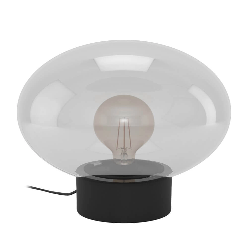 Tischlampe aus Rauchglas Madonnina Ø 33cm