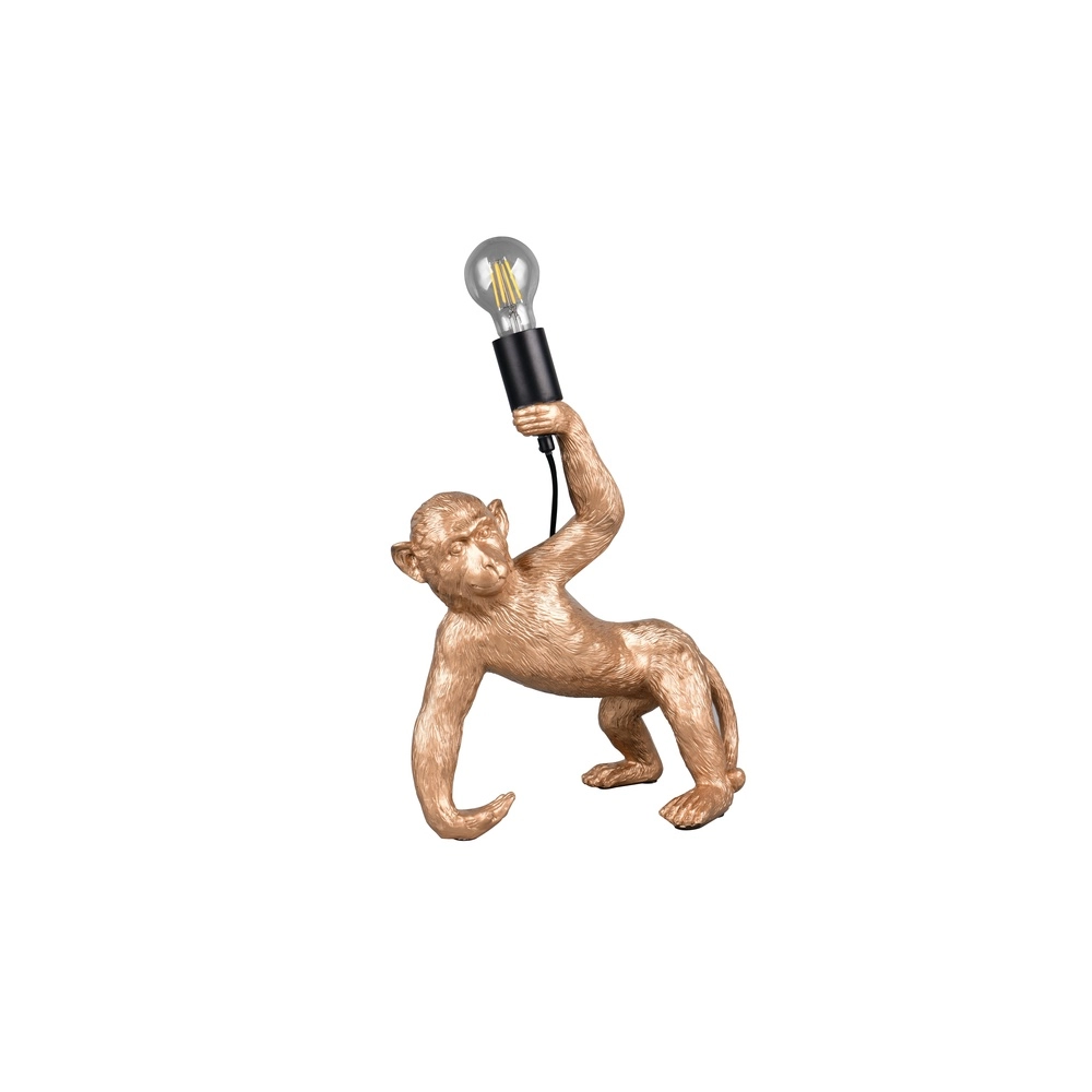 Tischlampe Bobo Affe Gold Trio 4017807668049