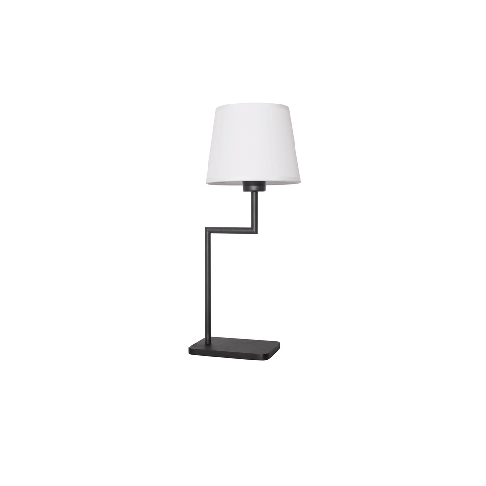 Tischlampe Savona schwarz mit weißer Kapuze Lyora 5212017430182