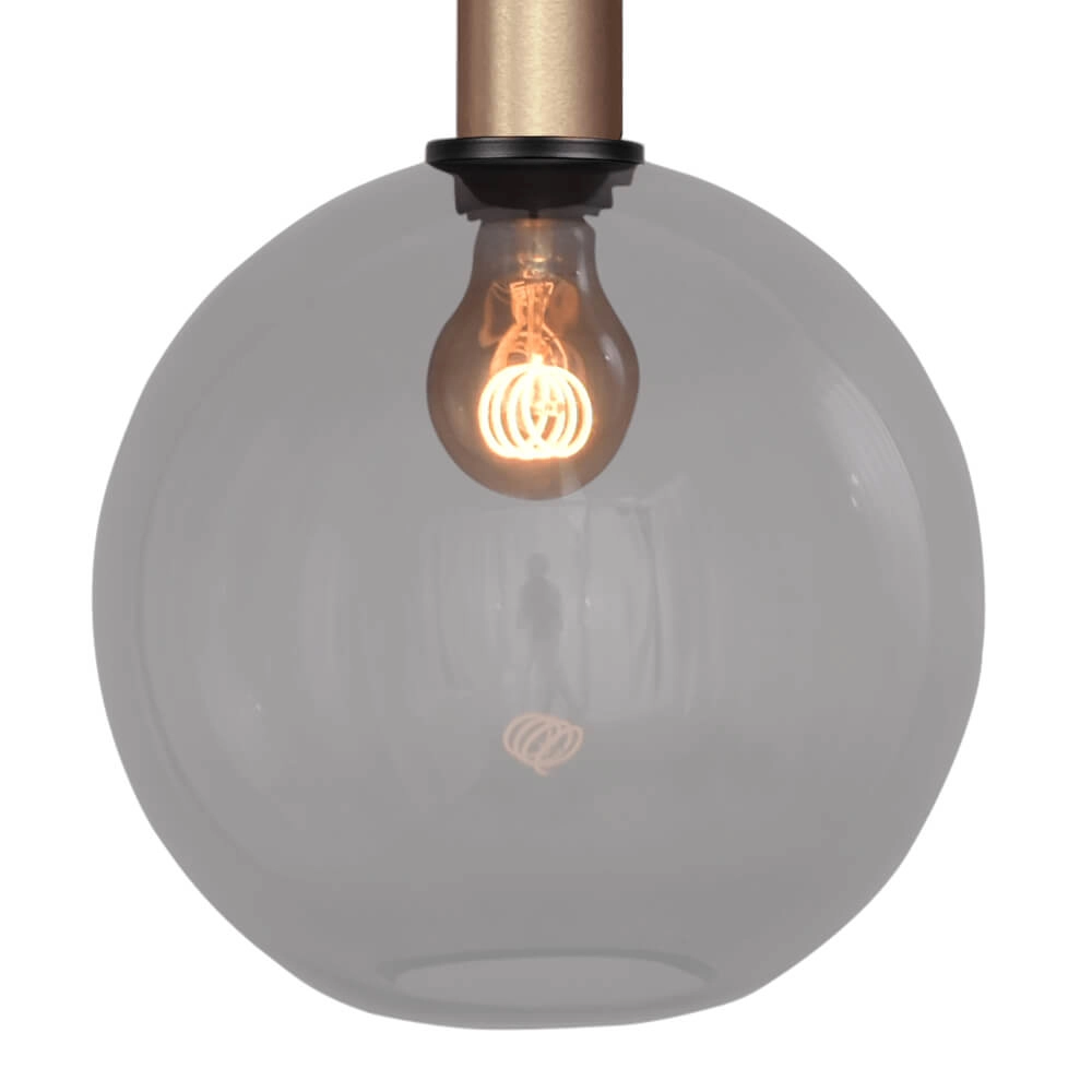 Hängelampe Ø 25cm Bella 2 Messinggold mit Rauchglas Masterlight 8718121333977