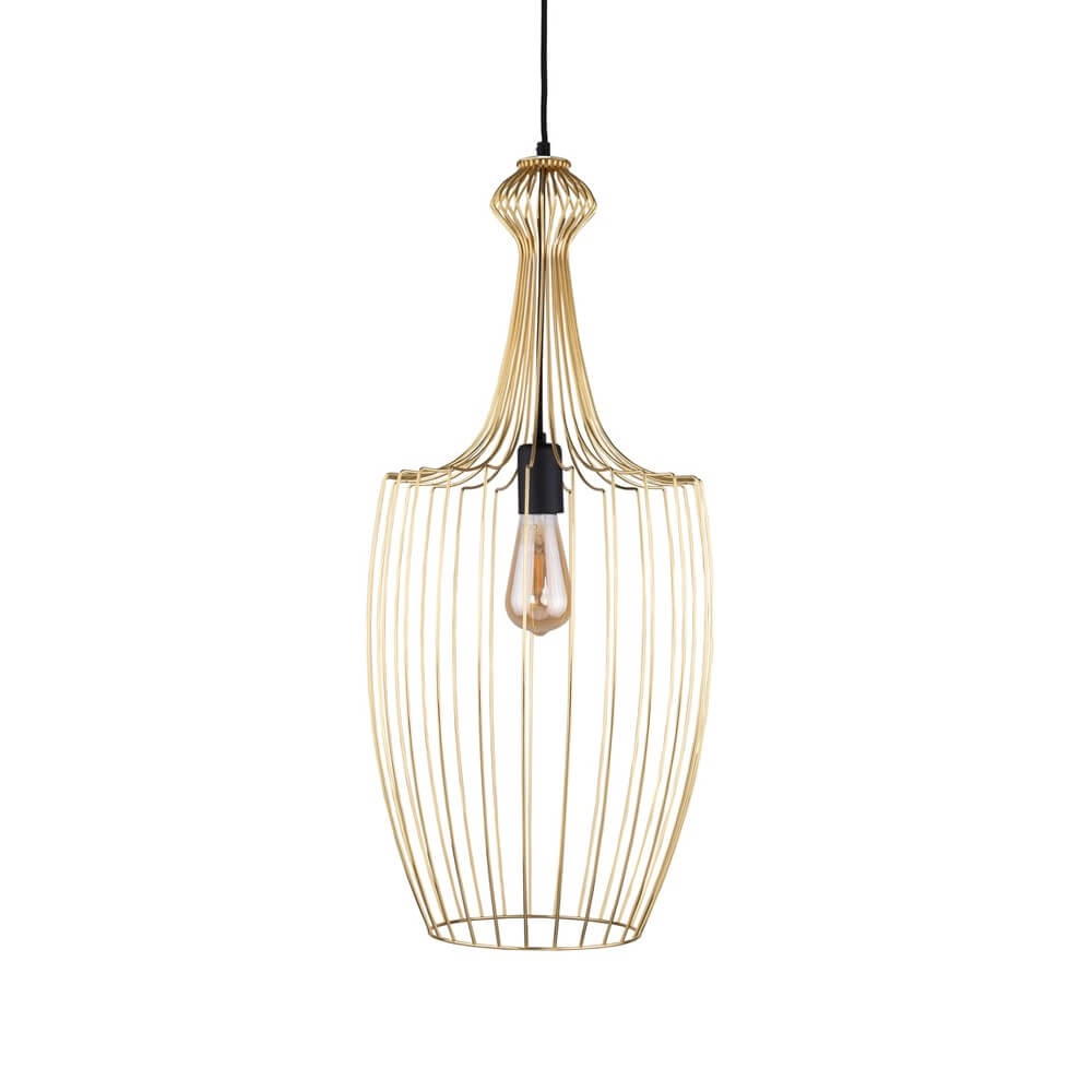 Goldene Drahtlampe Luksor Ø 32cm