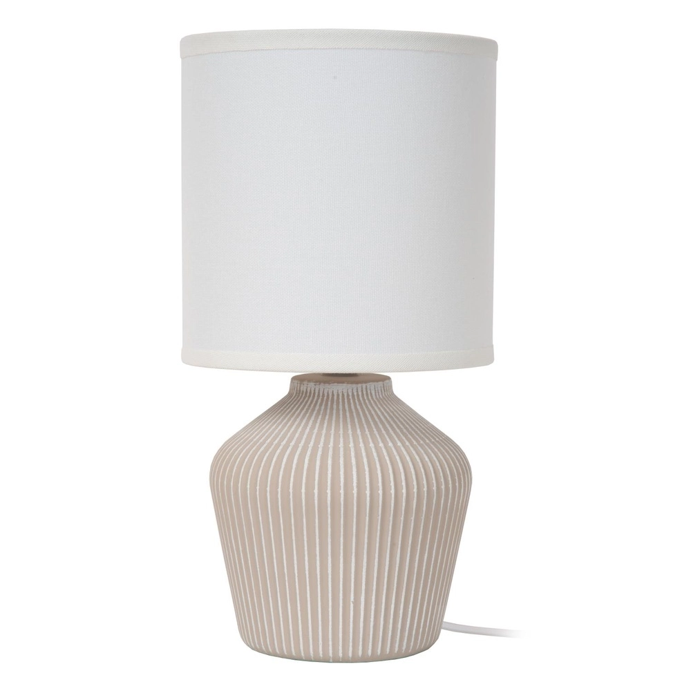 Wunderschöne Tischlampe Filiz Ø 16 cm Creme