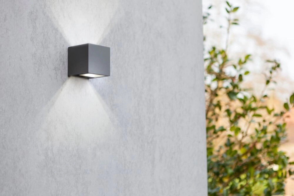 Moderne Wandleuchte Gemini Anthrazit Lutec 6939412028620