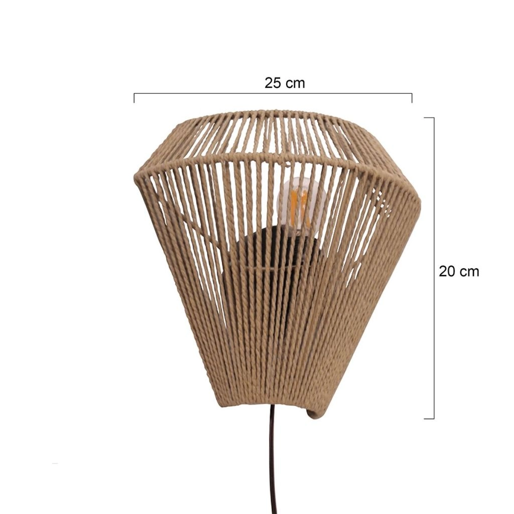 Rattan-Wandlampe Ropex Rattan Steinhauer 8712746181814