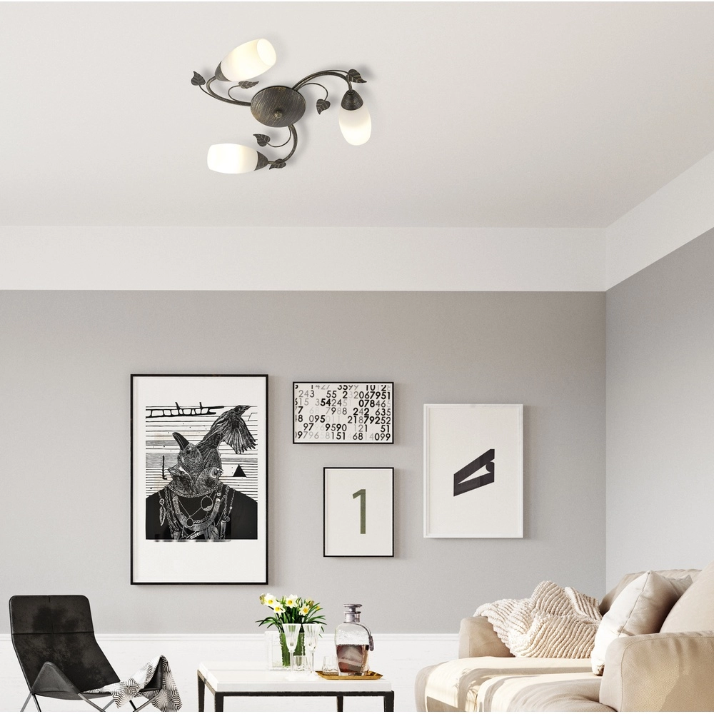 Klassische Deckenlampe Venezia Rostbraun Globo 9007371475599