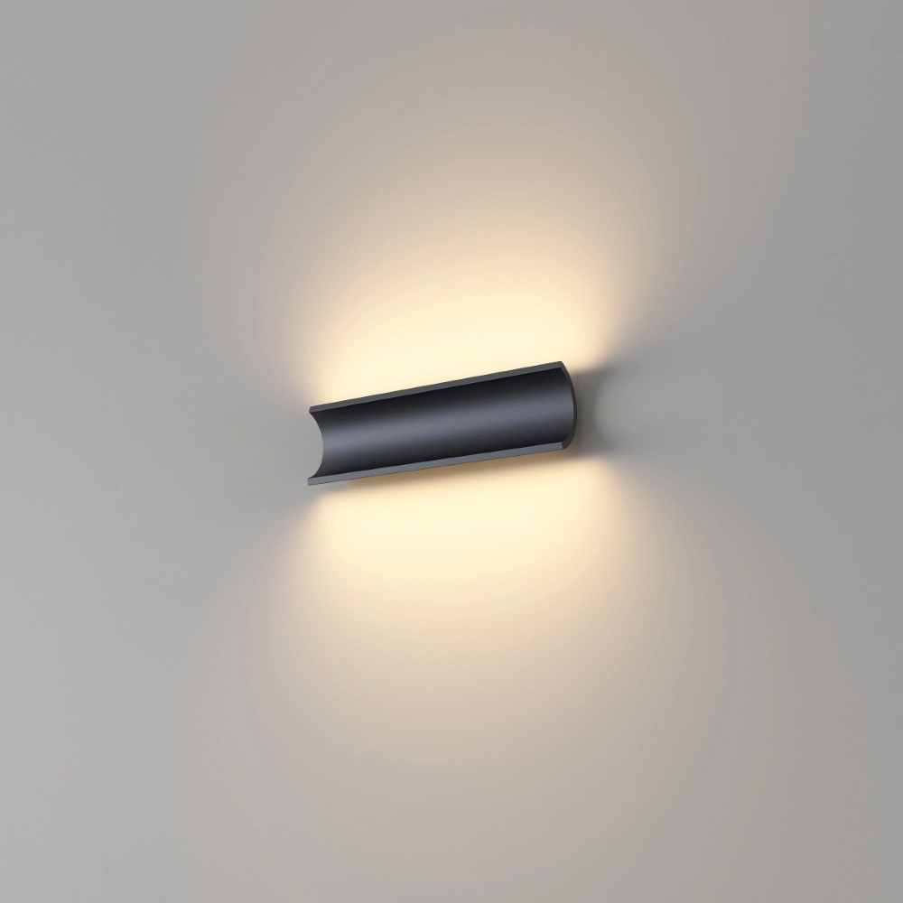 Indirekte Wandlampe Malibu Auf-runter – schwarz