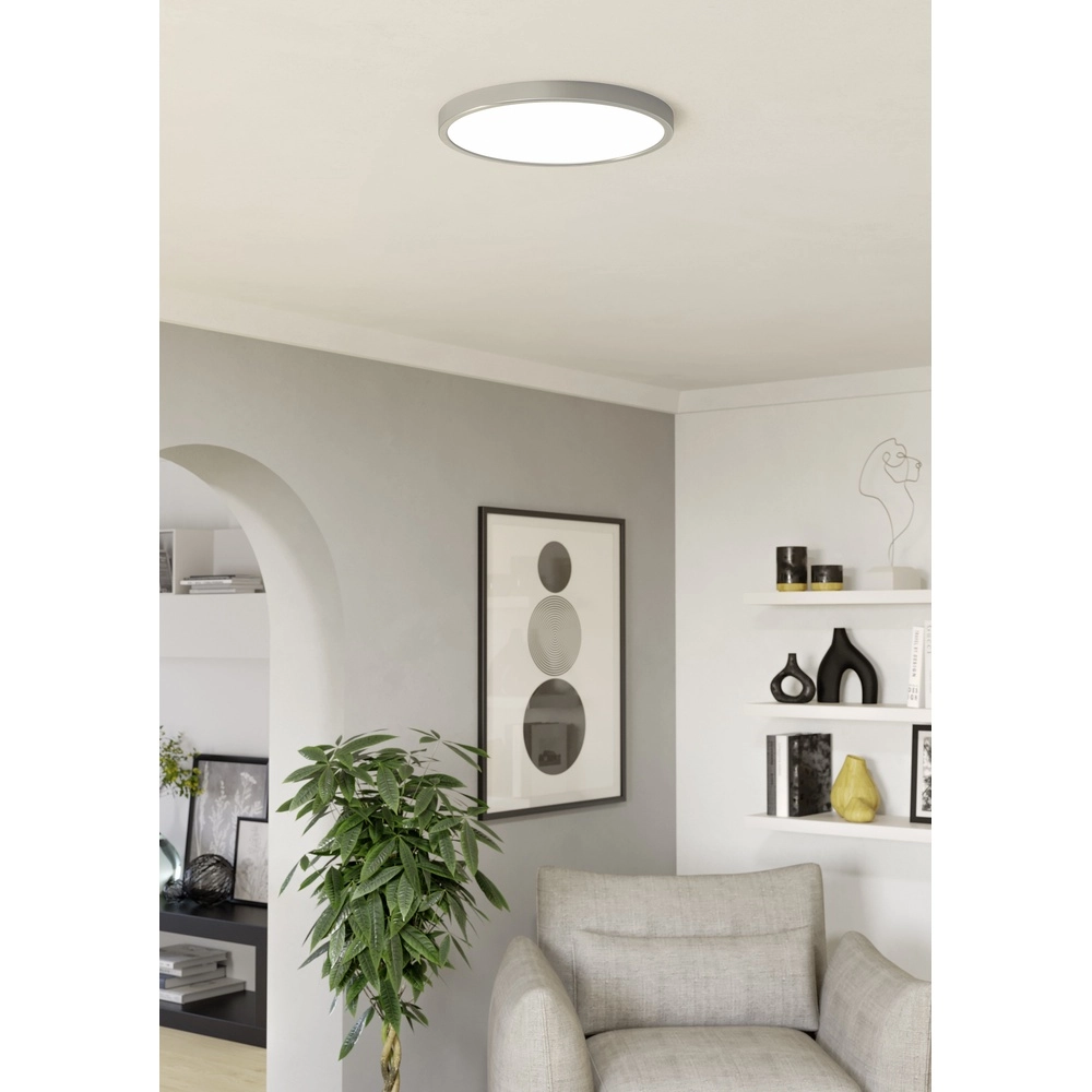 LED-Deckenlicht Fueva 6 rund – Edelstahl – Ø 38,9 cm Eglo 9008606330256