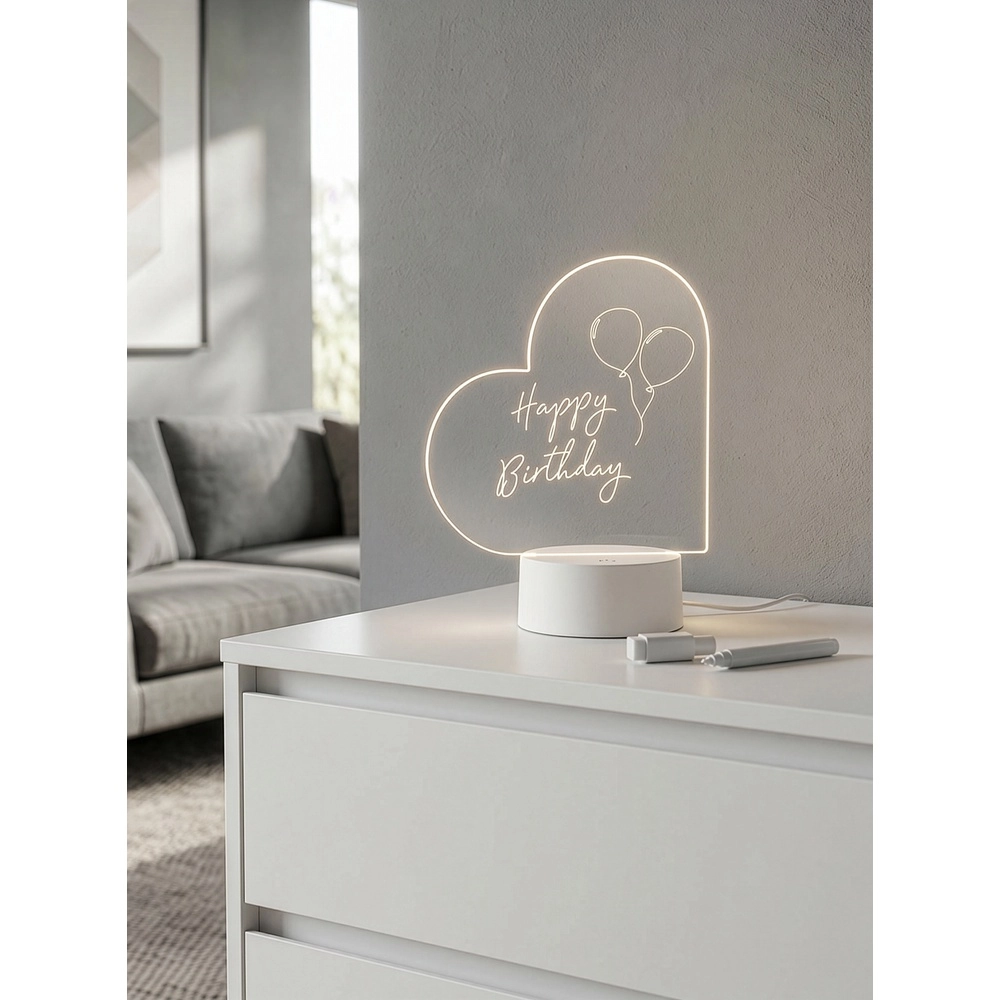 Tischlampe Amour Mit Marker beschreibbar Trio 4017807678383