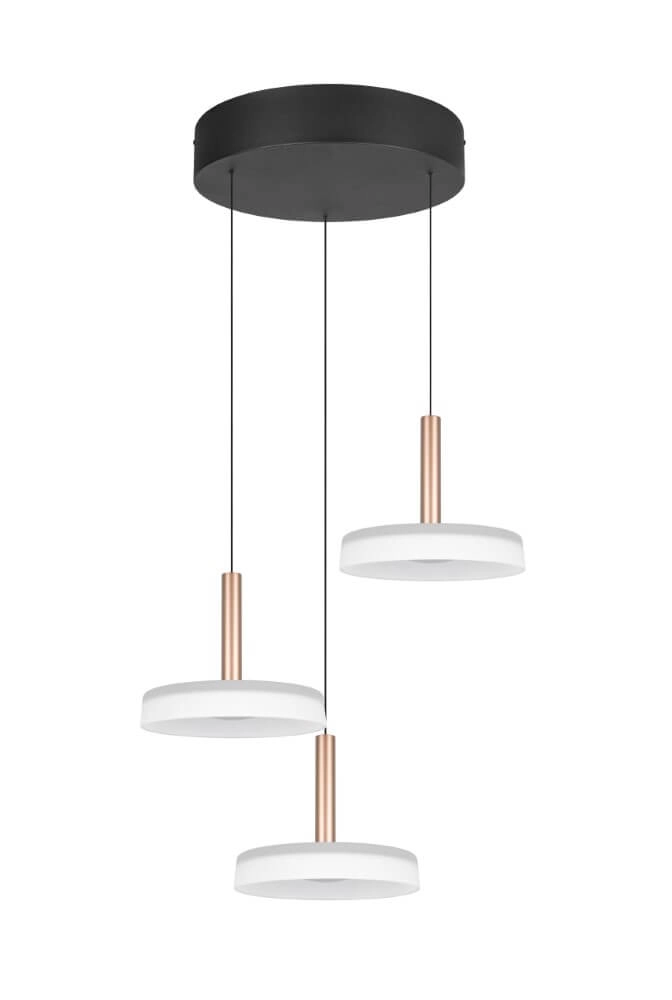 3-flammige LED-Hängelampe Celeste weißes Glas Trio 4017807627398