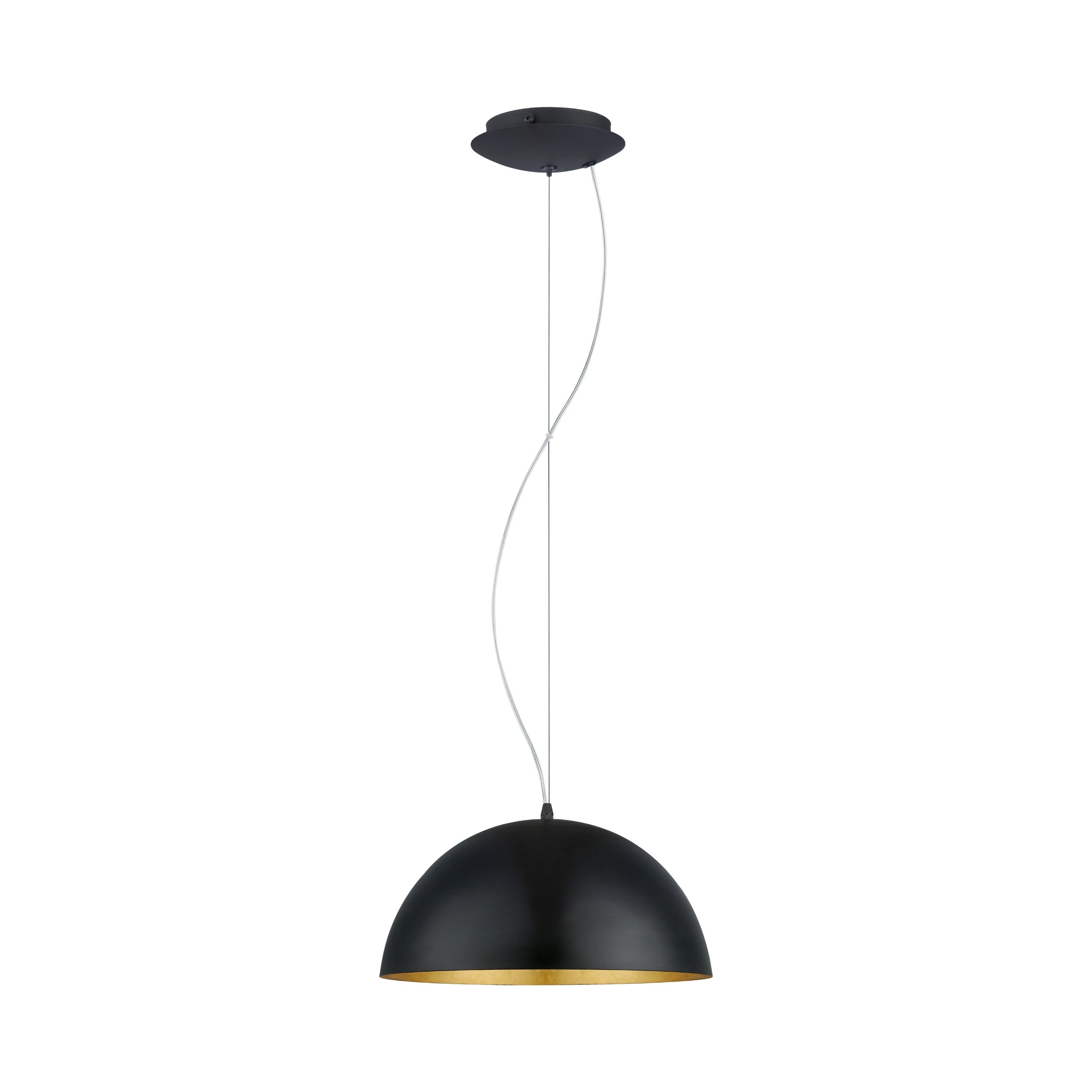 Pendelleuchte Gaetano 1 38 cm schwarz - gold Eglo 9002759949358