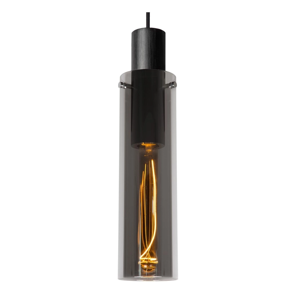 Elegante Pendellampe Orlando Ø 10cm Rauchglas Lucide 5411212740724