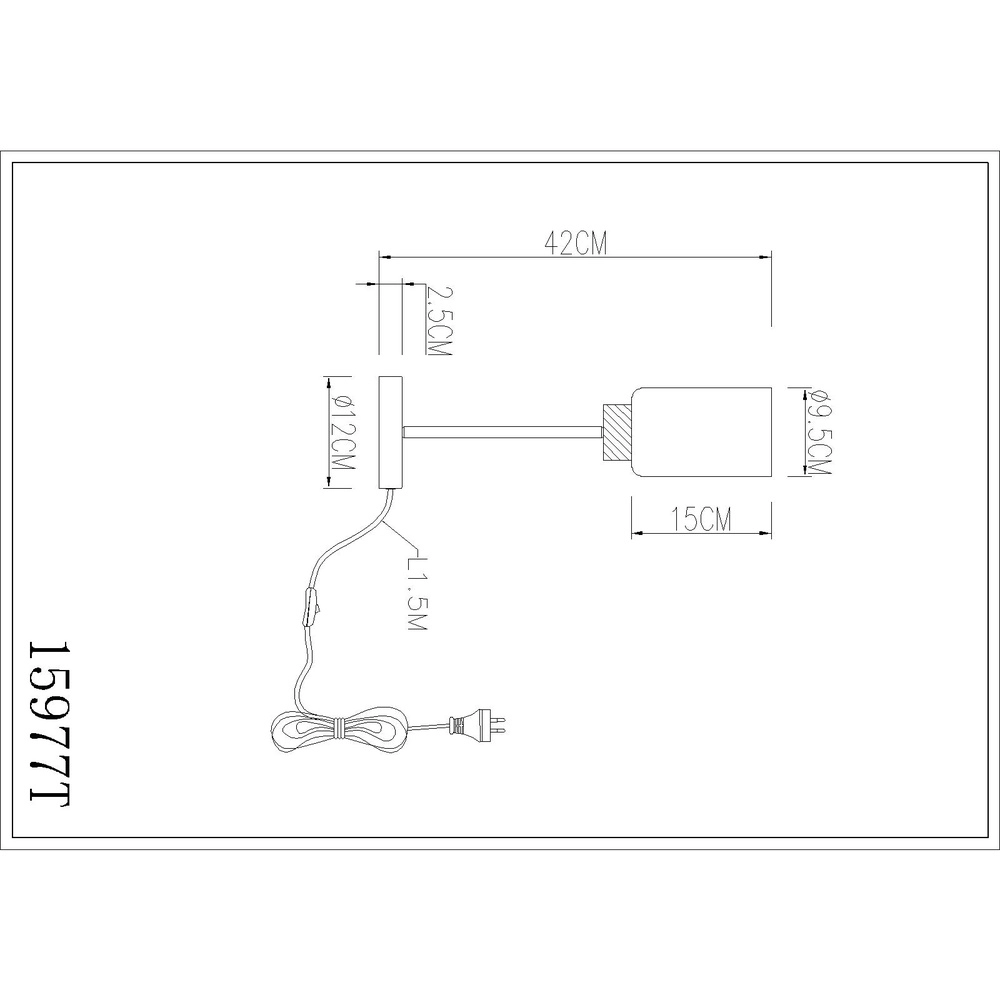 Tischlampe Rowena Schwarz Globo 9007371592982