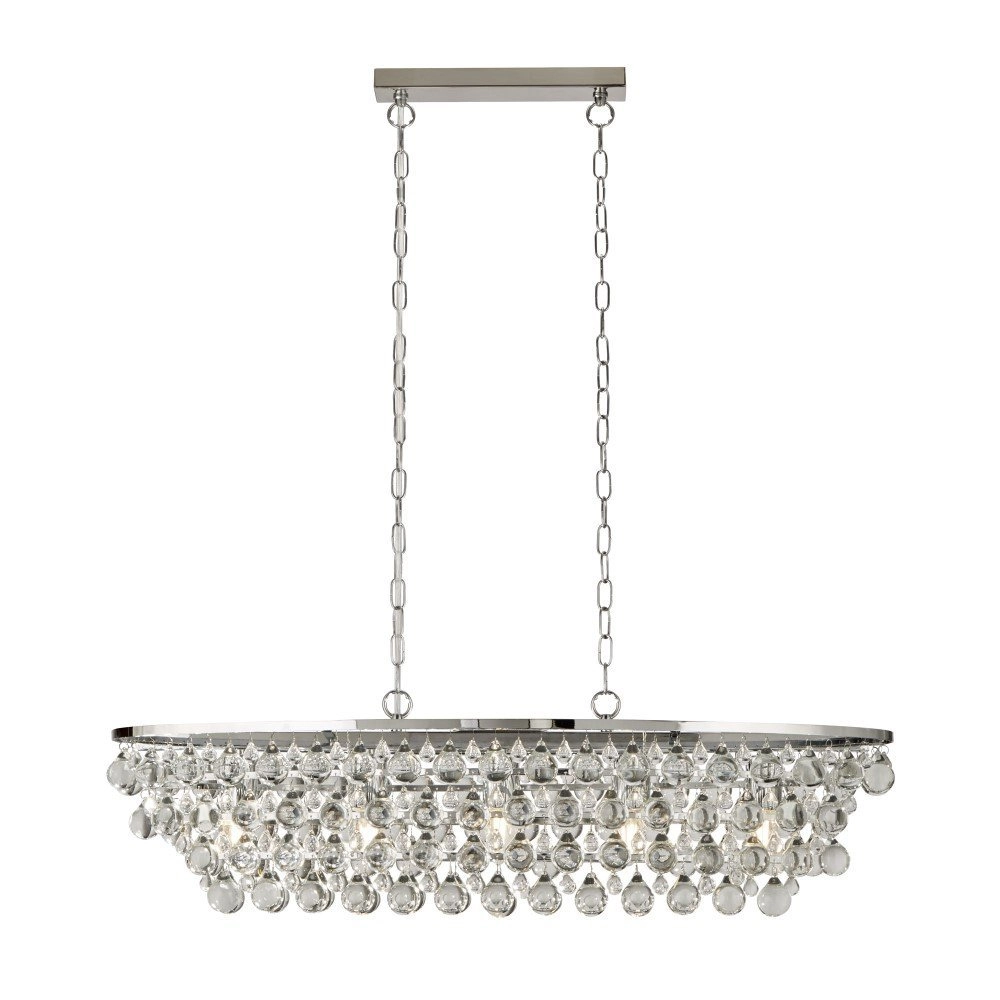 Hängelampe Michelle 131 cm Metallgrau Searchlight 5053423159461