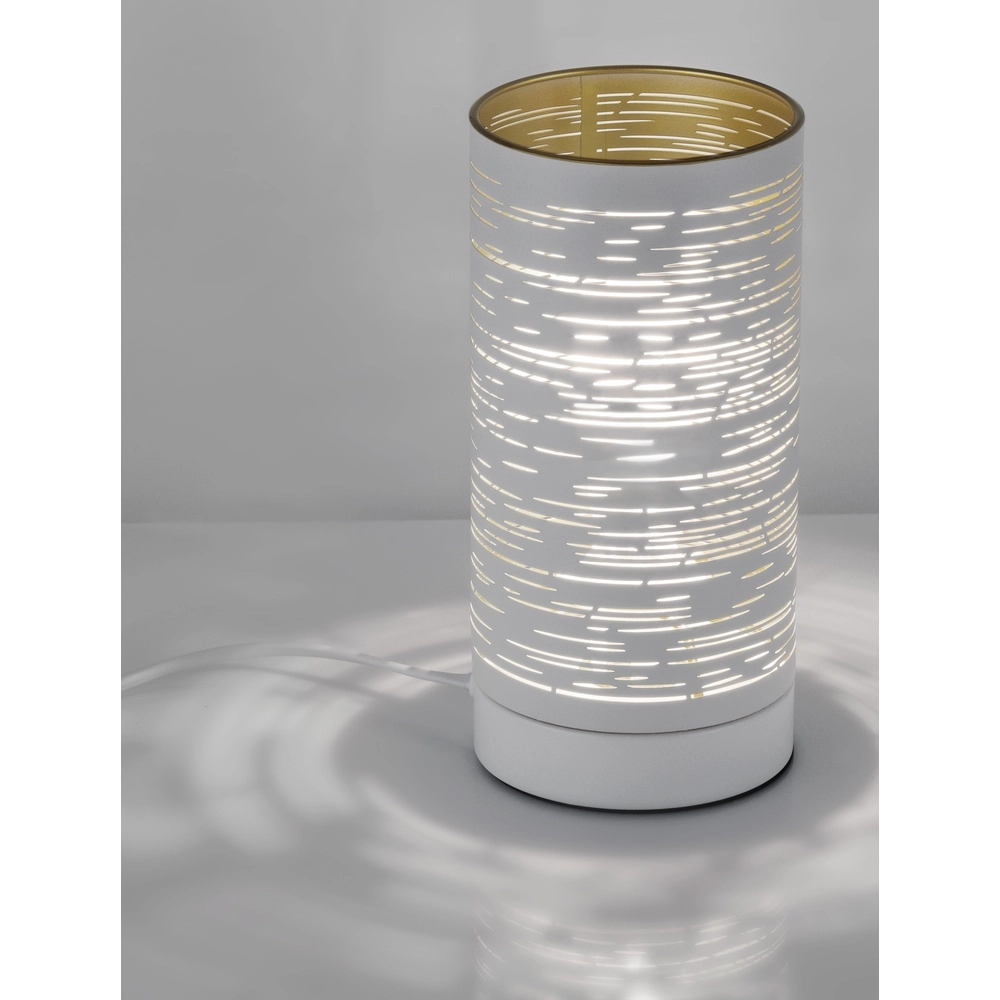 Tischlampe Zane weiß