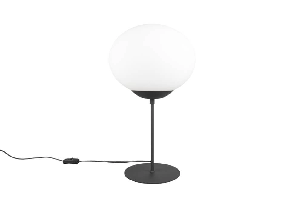 Tischlampe Fomento Ø 30cm - schwarz mit weißem Glas Trio 4017807616163