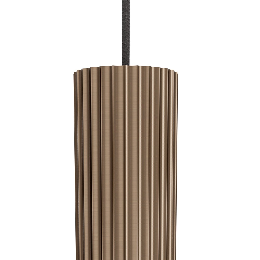 Design-Pendellampe Fariolo bronzene 6-Fenster Ø 48 cm
