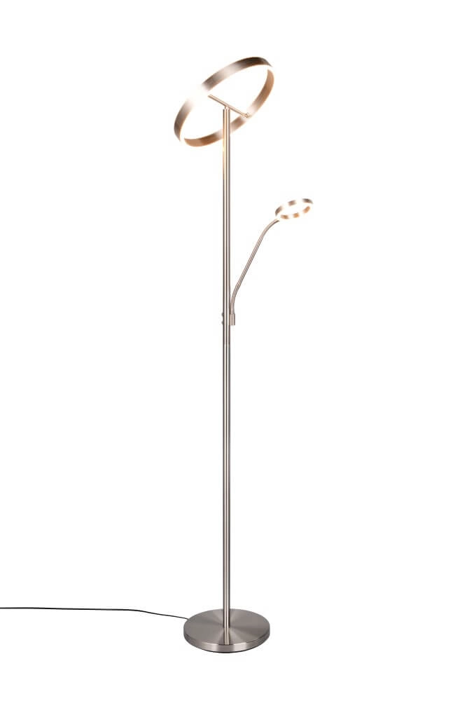 Design-Leselampe Willis Edelstahl – 180 cm Trio 4017807618129