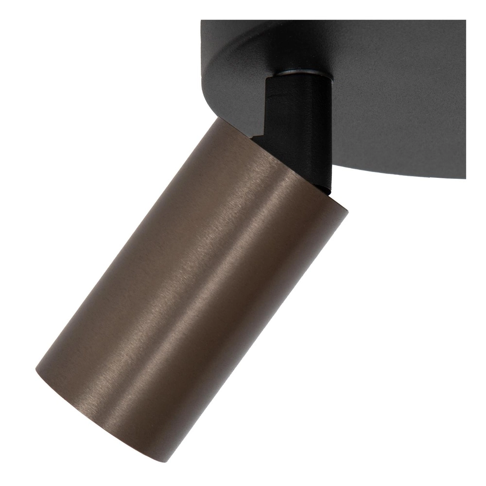 Deckenscheinwerfer Ritmo Mini GU10 2-helle Kaffeebraun Lucide 5411212093998