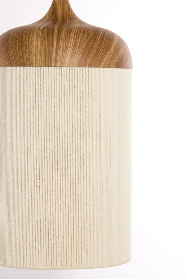 Pendelleuchte Dania heller Holzdruck Ø 22cm Light & Living 8717807743352