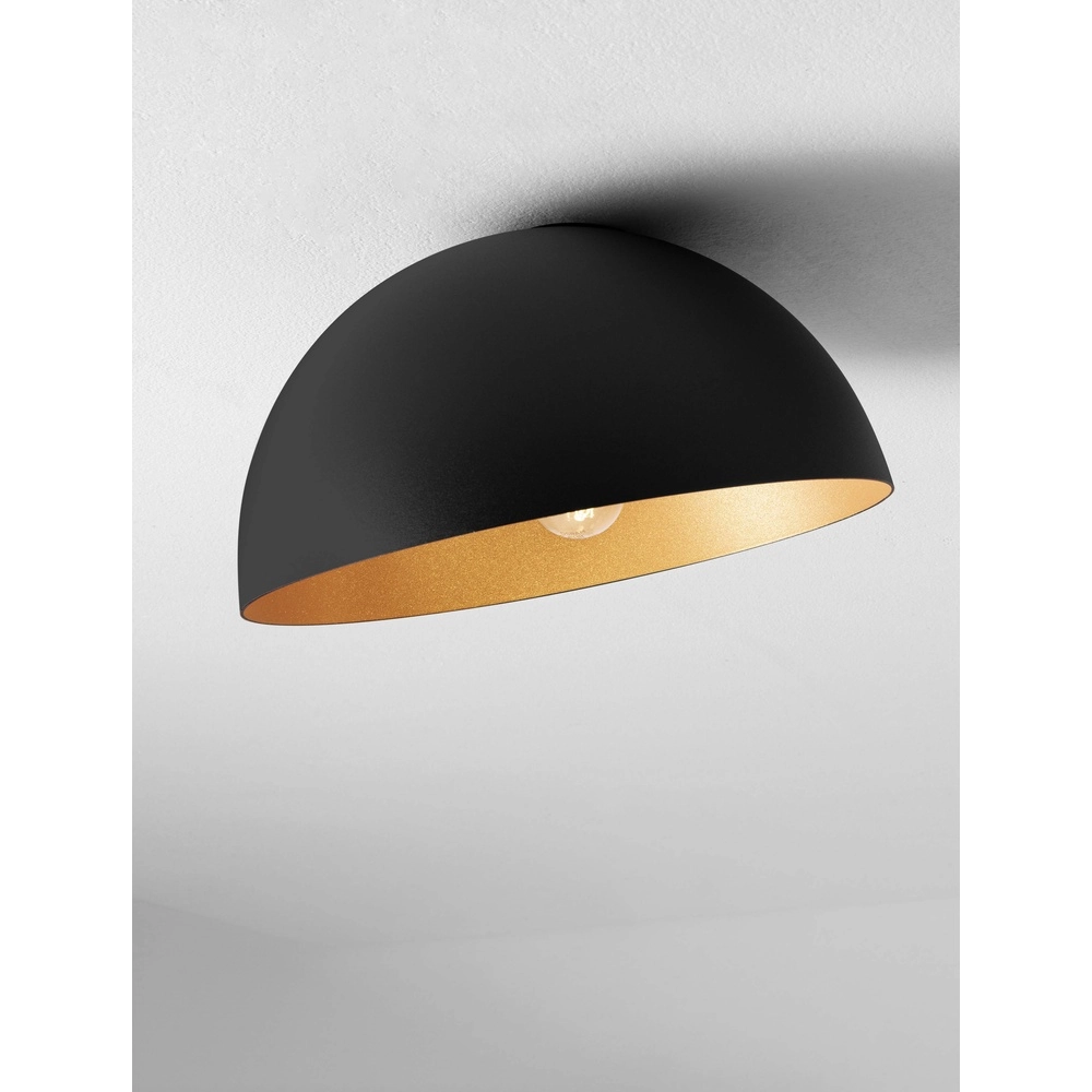 Deckenlampe Onia schwarz mit gold Ø 29cm Lyora 5212017458148
