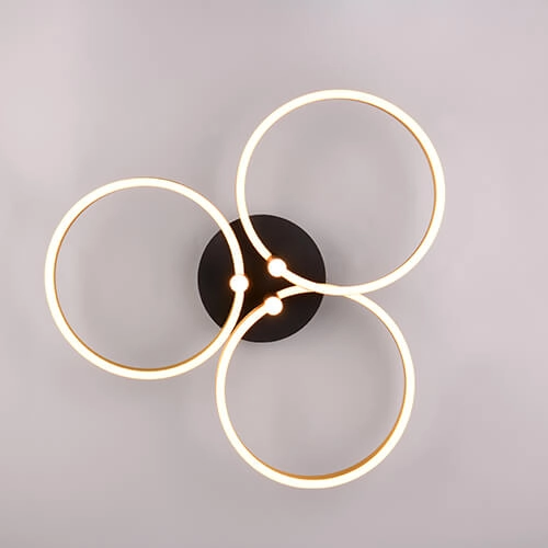 Geschwungene LED-Deckenleuchte Caruso Gold - Ø 65,5 cm Trio 4017807612967