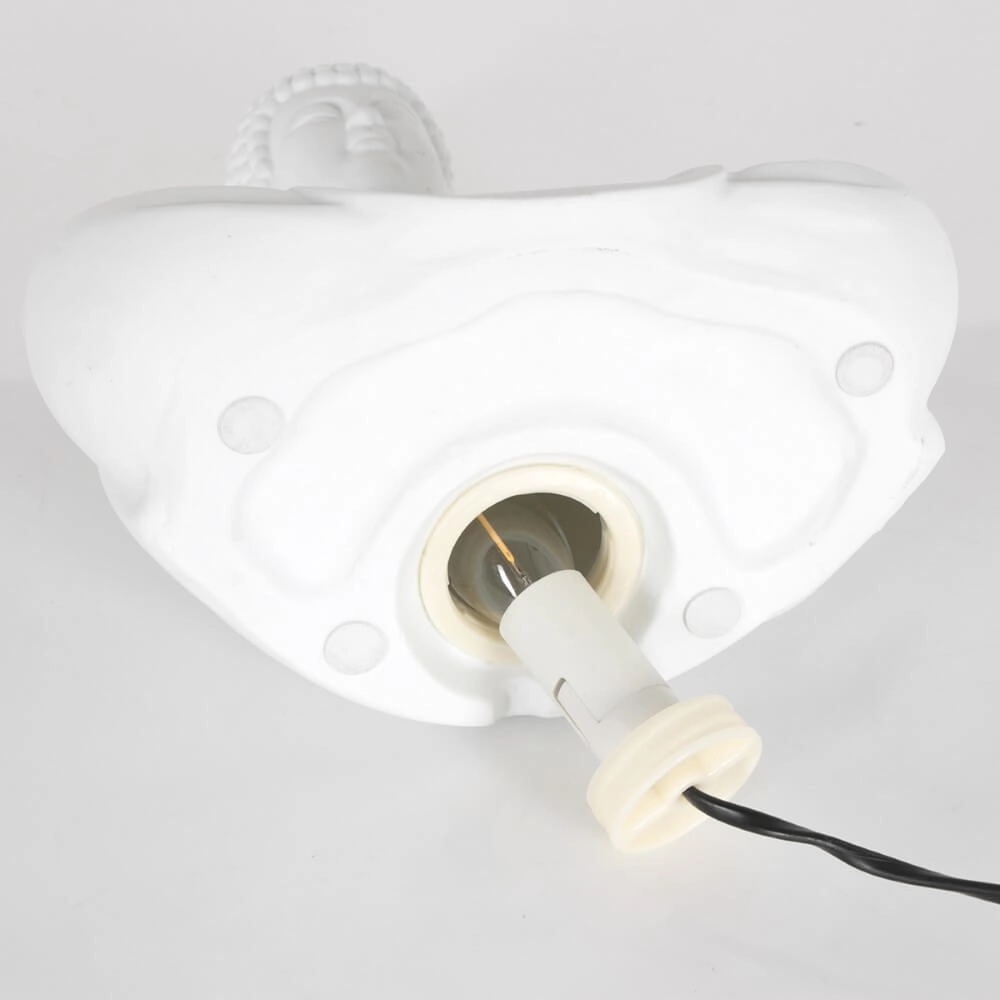 Tischlampe aus Gips Jazz Weiß Steinhauer 8712746146875