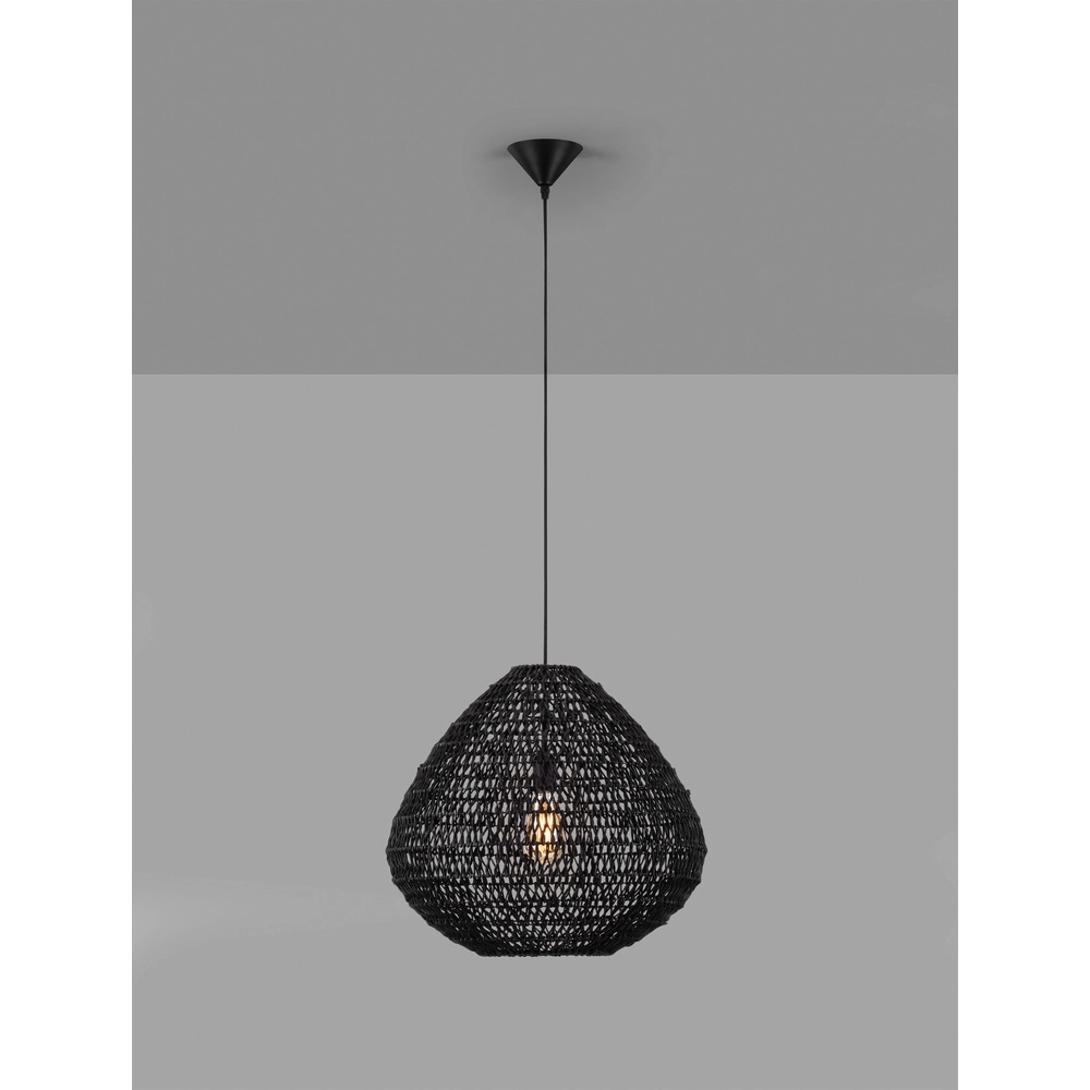 Böhmische Pendelleuchte Melody schwarz Lyora 5212017452900