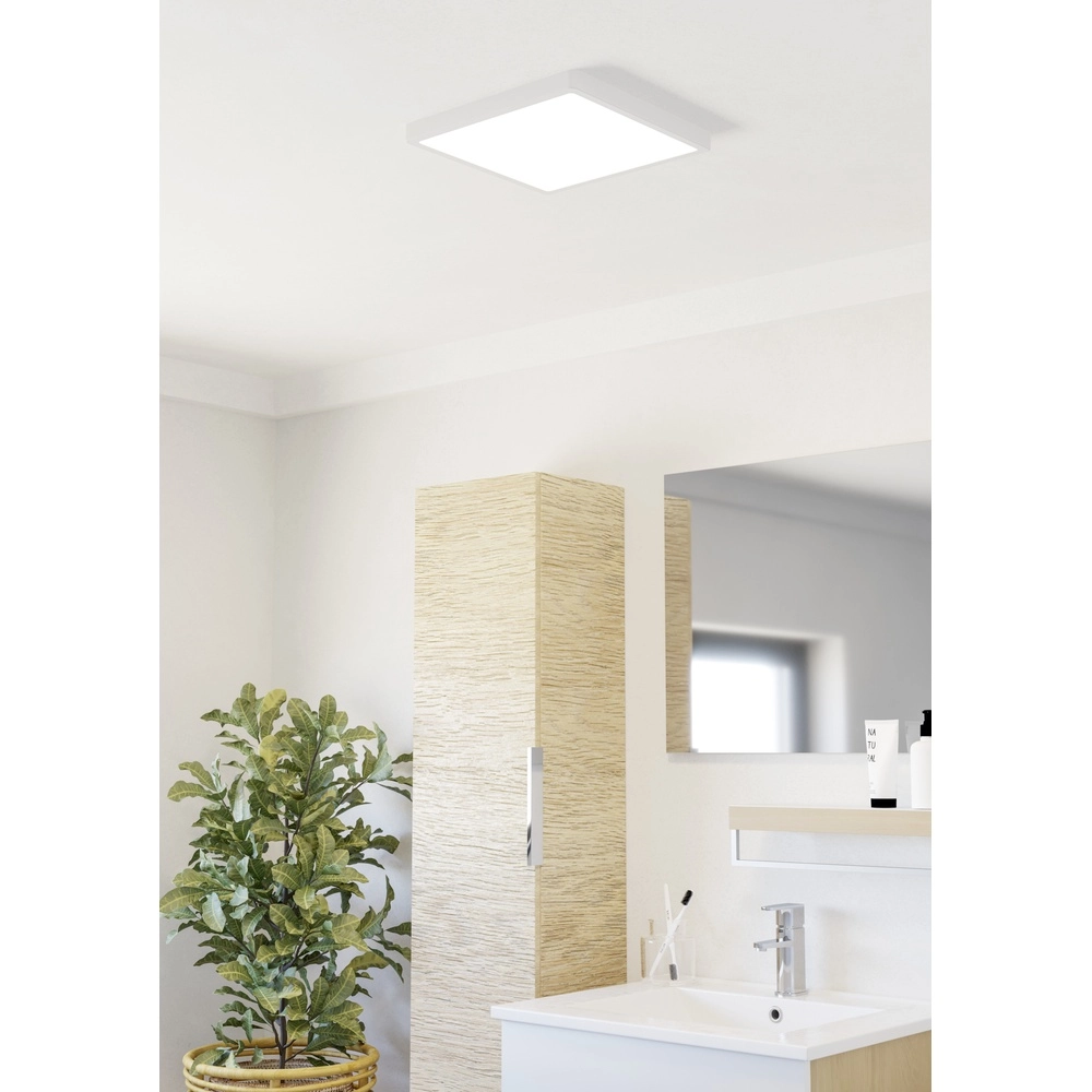 Deckenlicht IP44 Fueva 6 Quadrat – Weiß – 29x29 cm Eglo 9008606330416