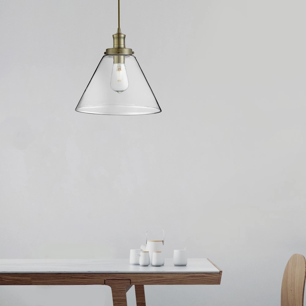 Hängelampe Pyramid Ø 29 cm antike bronze Searchlight 5053423057705