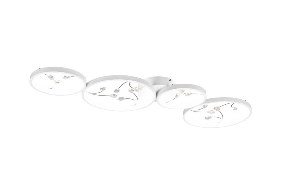 Weiße LED-Deckenleuchte Groovy 4-Licht Trio 4017807541908