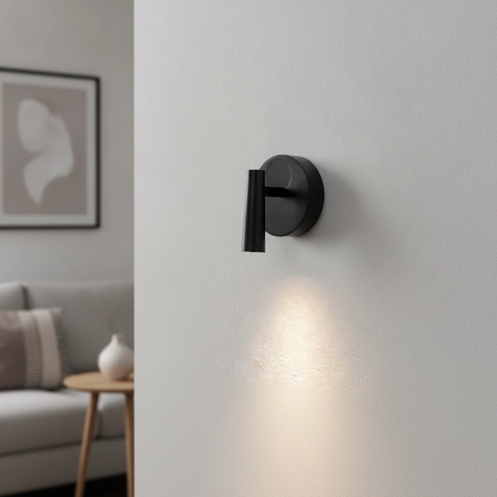 Nachttischlampe Tico schwarz