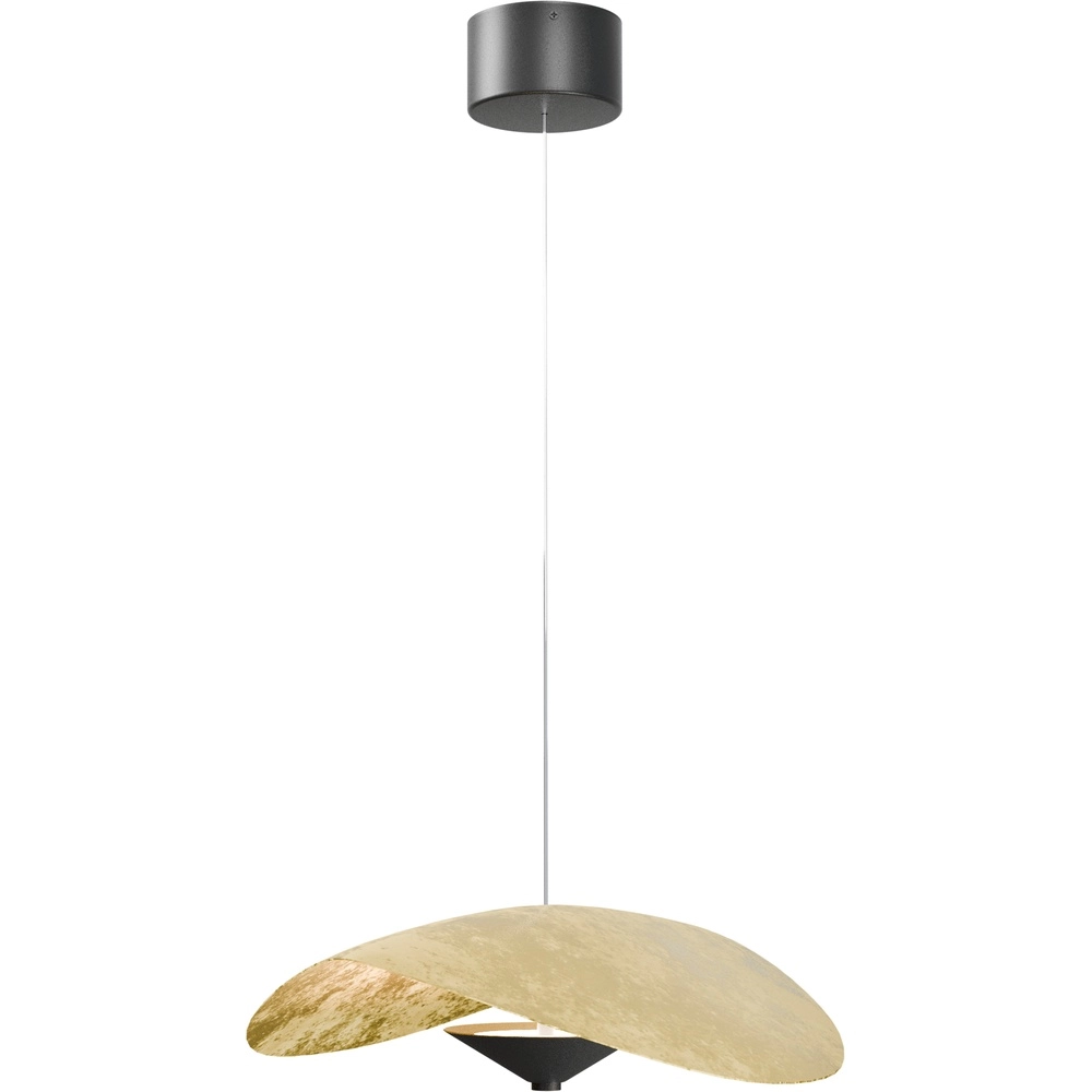 Ø 45cm LED-Pendellicht Lente Blattgold – mit Umlenkrolle Masterlight 8718121390109