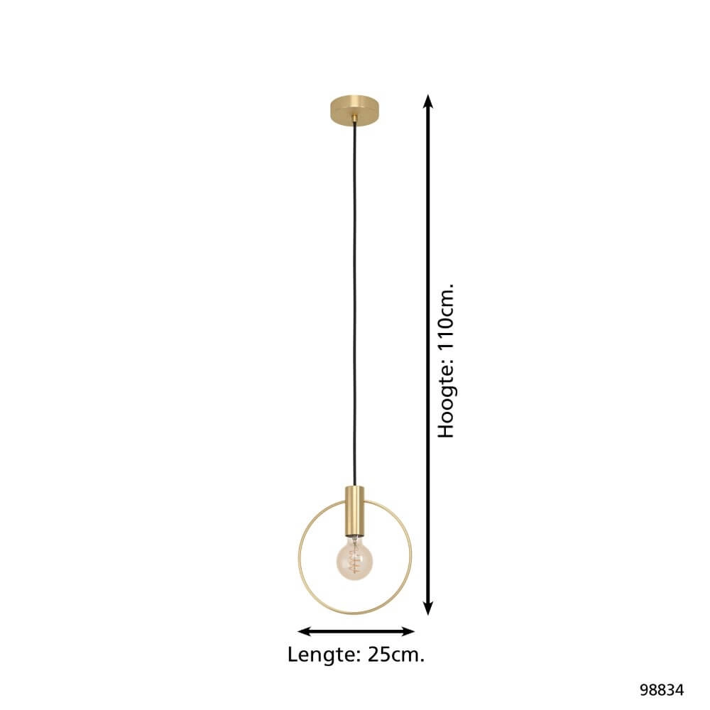 Goldene Hängelampe Manizales Ø 25cm Eglo 9002759988340