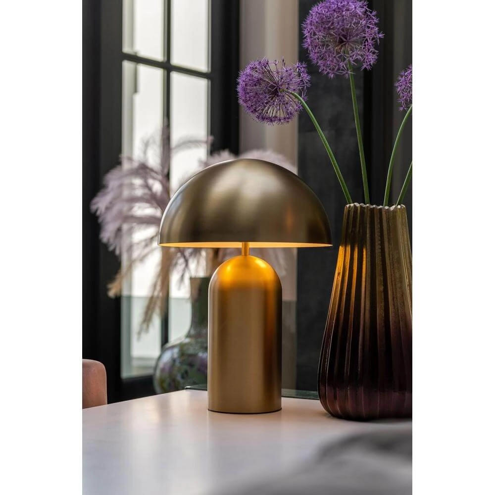 Tischlampe Best Ø 35cm matt gold Artdelight 8720701101401