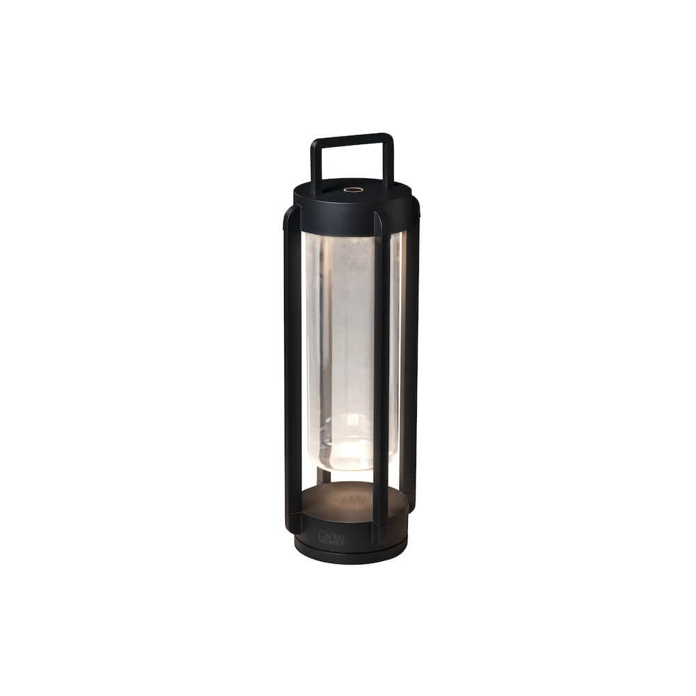 Schwarze Tischlampe Otranto wiederaufladbar KonstSmide 7318307823752