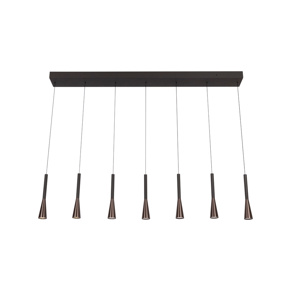 Design-Pendellampe Joakim 7-helles Kaffeebraun Premium by Lucide 5411212242129