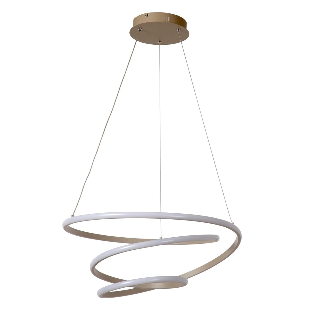 Moderne Pendellampe Espiral sandbraune 40W