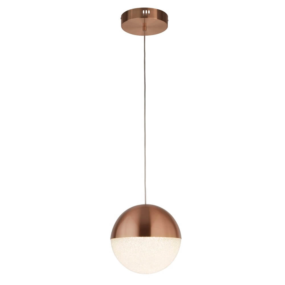 1-flammige Hängelampe Marbles Rotes Kupfer Searchlight 5053423223353
