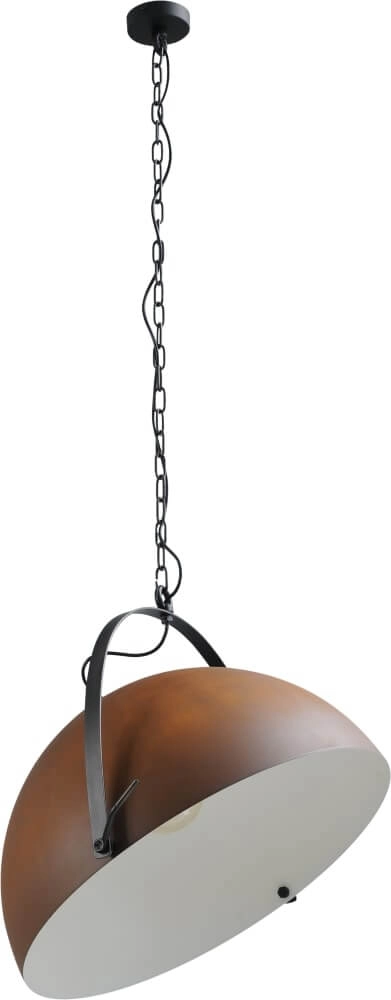 Pendelleuchte Larino 60 braun mit weiß