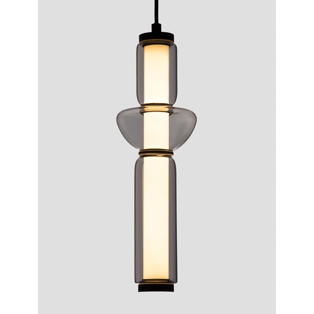 1-flammige Pendelleuchte Ulon Rauchglas Lyora 5212017474179