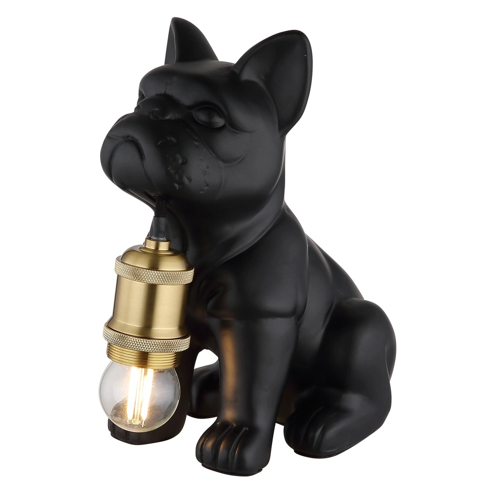 Tischlampe Dogo Hund Schwarz