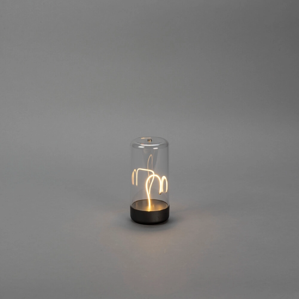 Wiederaufladbare Lampe Edison XS anthrazit KonstSmide 7318307849370