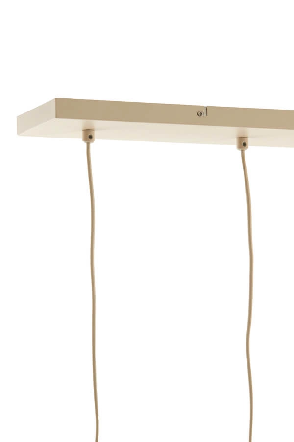 Cremefarbene Pendelleuchte Elati 5-flammig 100cm Light & Living 8717807702786